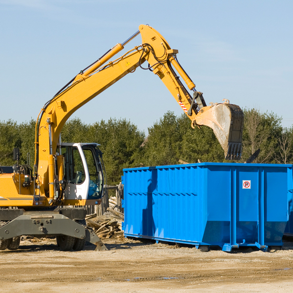 how does a residential dumpster rental service work in Happy Valley